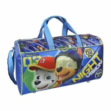 Blauwe paw patrol tas voor jongens 42 cm