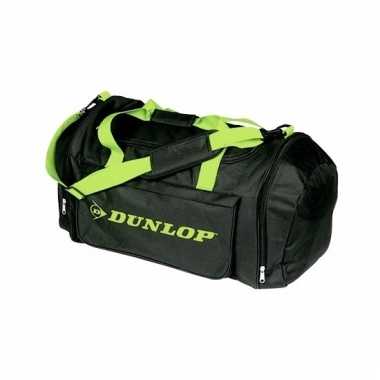 Dunlop weekendtassen zwart met groen