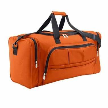 Oranje weekendtas 62 cm
