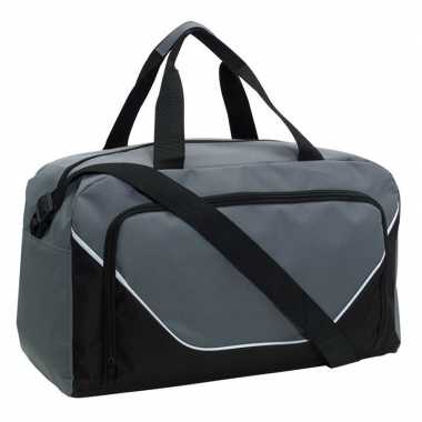 Voetbaltas grijs/zwart 29 liter