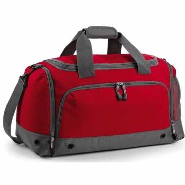 Voetbaltas rood/grijs 30 liter