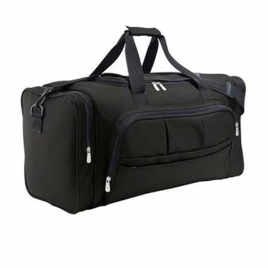 Zwarte weekendtas 62 cm