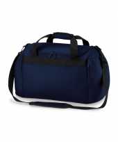 Compacte weekendtas navy blauw 26 liter