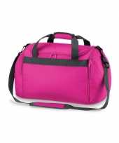 Compacte weekendtas roze 26 liter