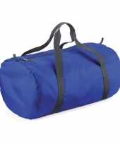 Weekendtassen blauw rond 32 liter 10156508